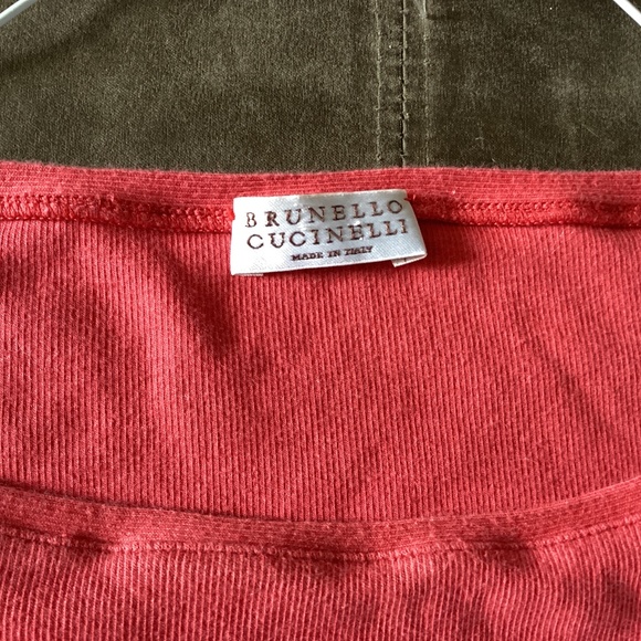 Brunello cucinelli t-shirt in red size XL fits more like M - Picture 2 of 5